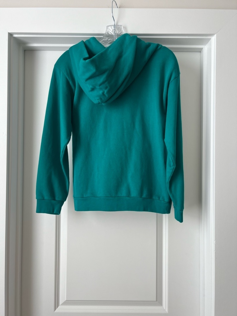 BALENCIAGA Teal Logo Hoodie Streetwear Sweatshirt 100% Authentic BRAND NEW - Picture 7 of 8